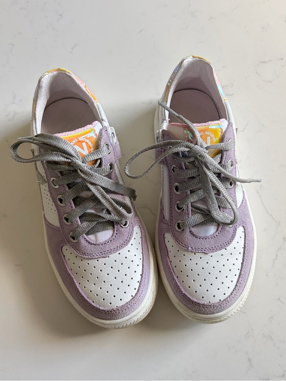 Naturino Girl’s Sparkle Low-Top Sneakers